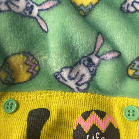 Easter Fleece Pajamas for Small Dog Life is Good - Picture 2 of 11